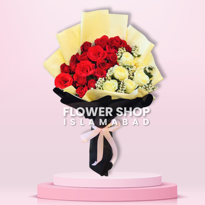 Red White Flower Bouquet