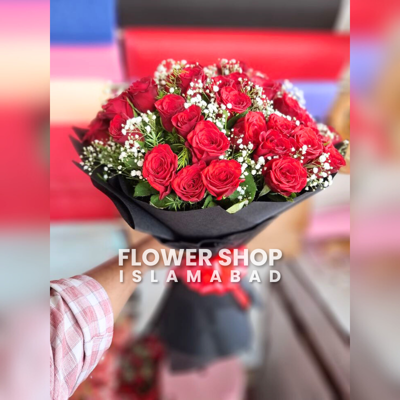 Red Rose Flower Bouquet