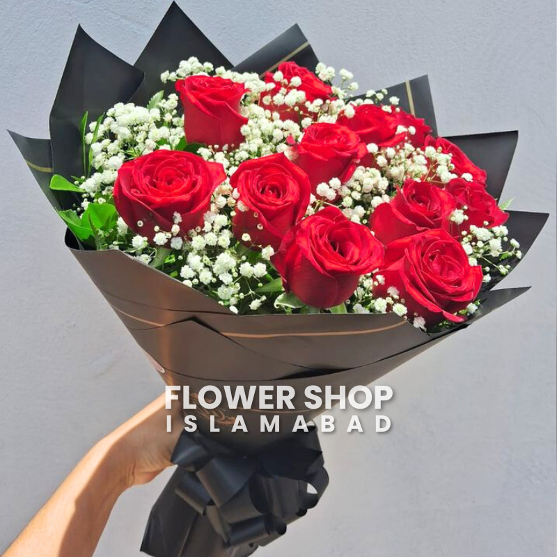 Red Rose Flower Bouquet