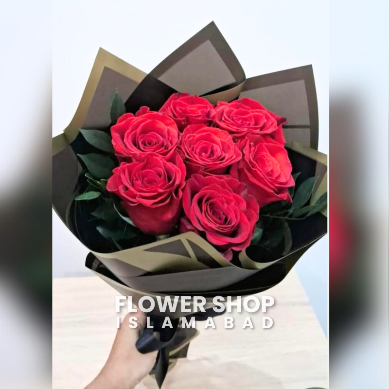 Red Rose Flower Bouquet