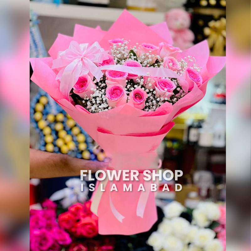 Pink Rose Flower Bouquet