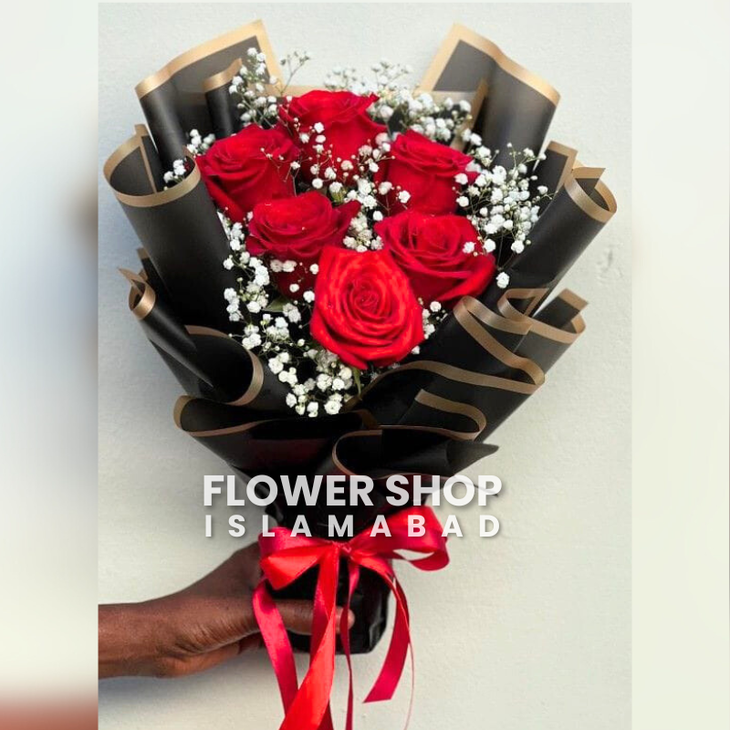 Red Rose Flower Bouquet