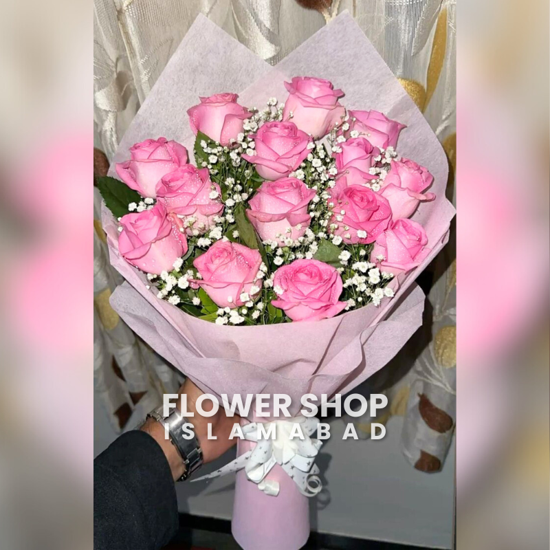 Pink Rose Flower Bouquet