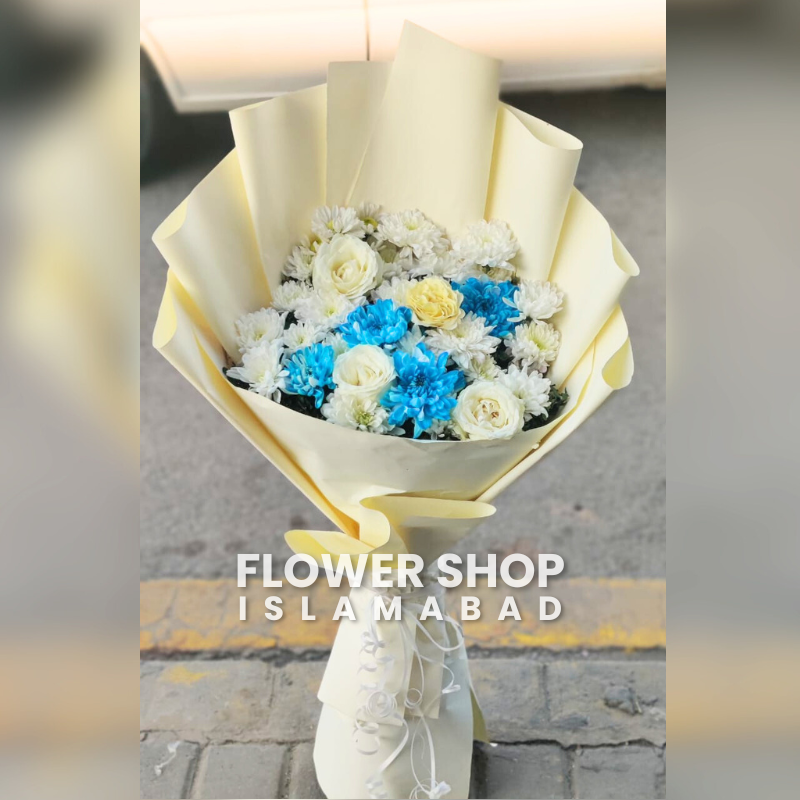 White & Blue Bouquet