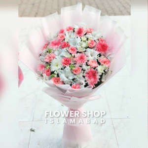 Pink & White Flower Bouquet