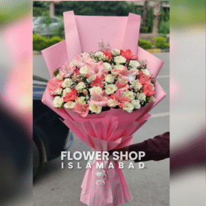 White & Pink Flower Bouquet