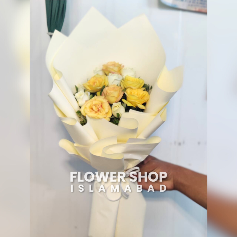 Yellow Rose Flower Bouquet