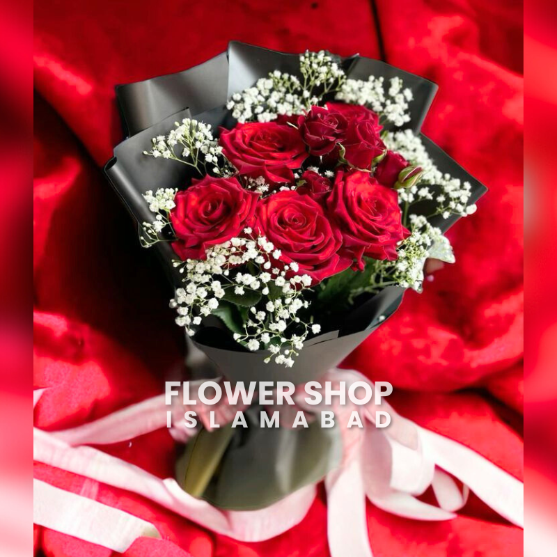 Red Rose Flower Bouquet
