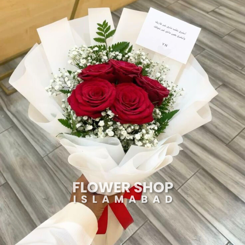 Red Rose Flower Bouquet