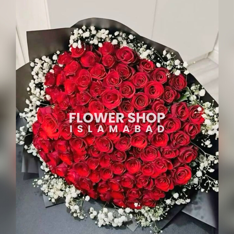 Red Rose Flower Bouquet